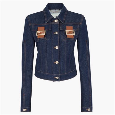 fendi womens jacket|fendi denim jacket.